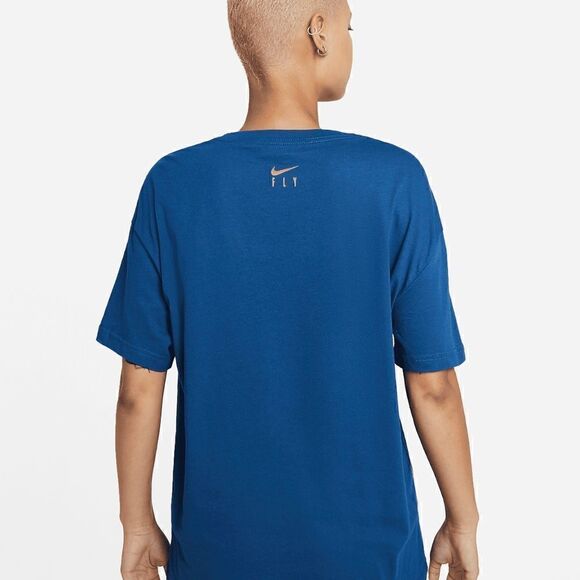 Nike Fly Basketball Be A Legend Women's T Shirt Boyfriend Cut Loose Fit Indigo M - Picture 5 of 15